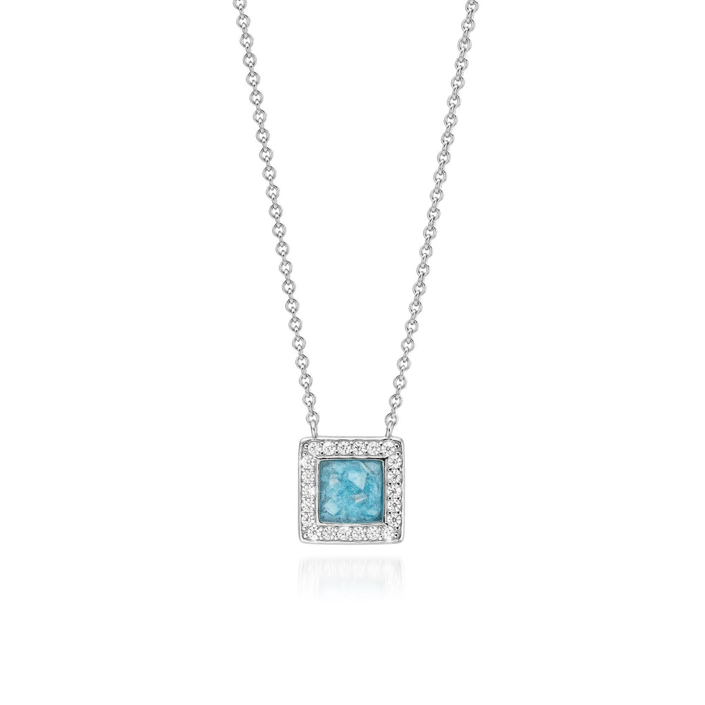 Bouclier Brillance Serenity Blue WithMe™ Gedenksieraden Memorial Pendant
