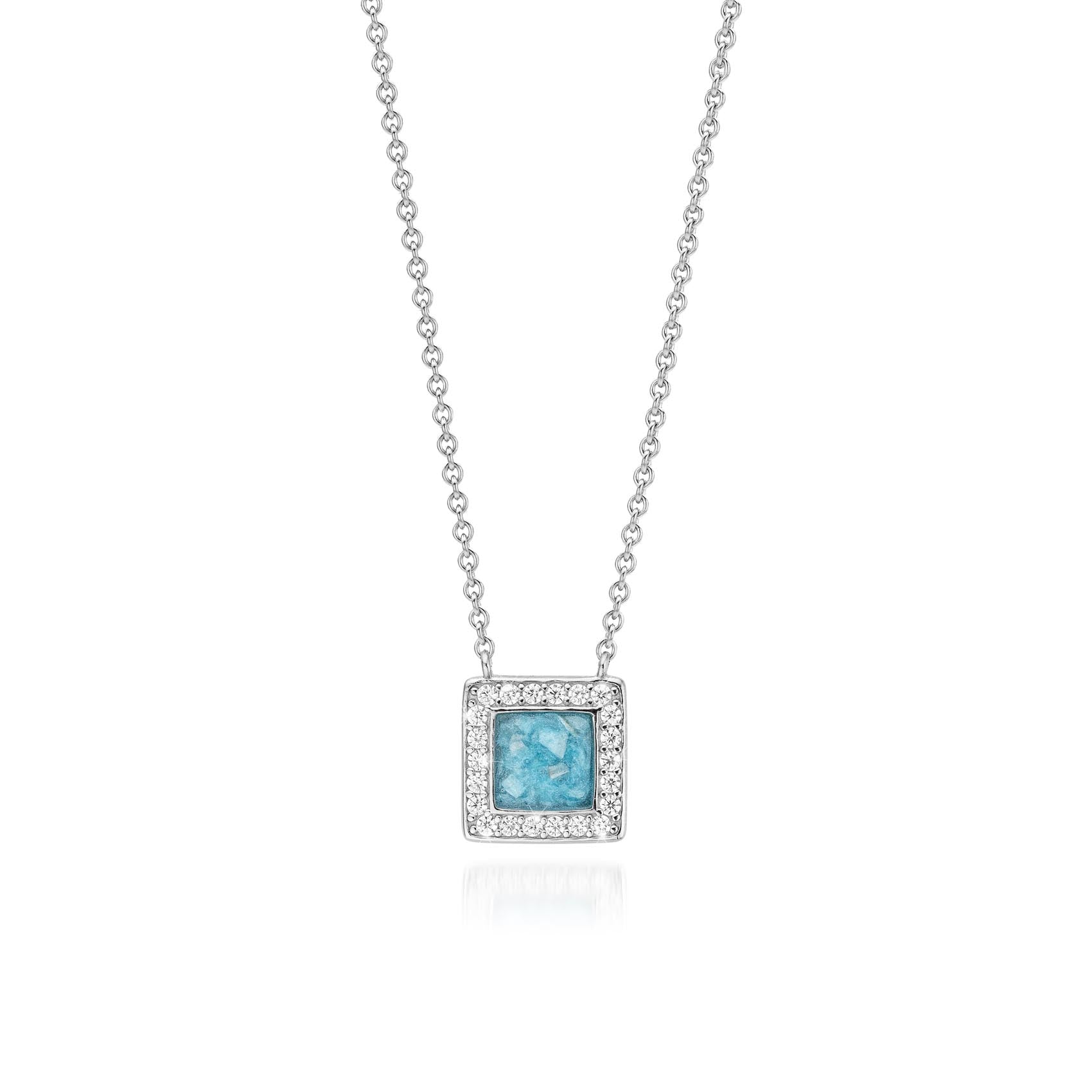 Bouclier Brillance Serenity Blue WithMe™ Gedenksieraden Memorial Pendant