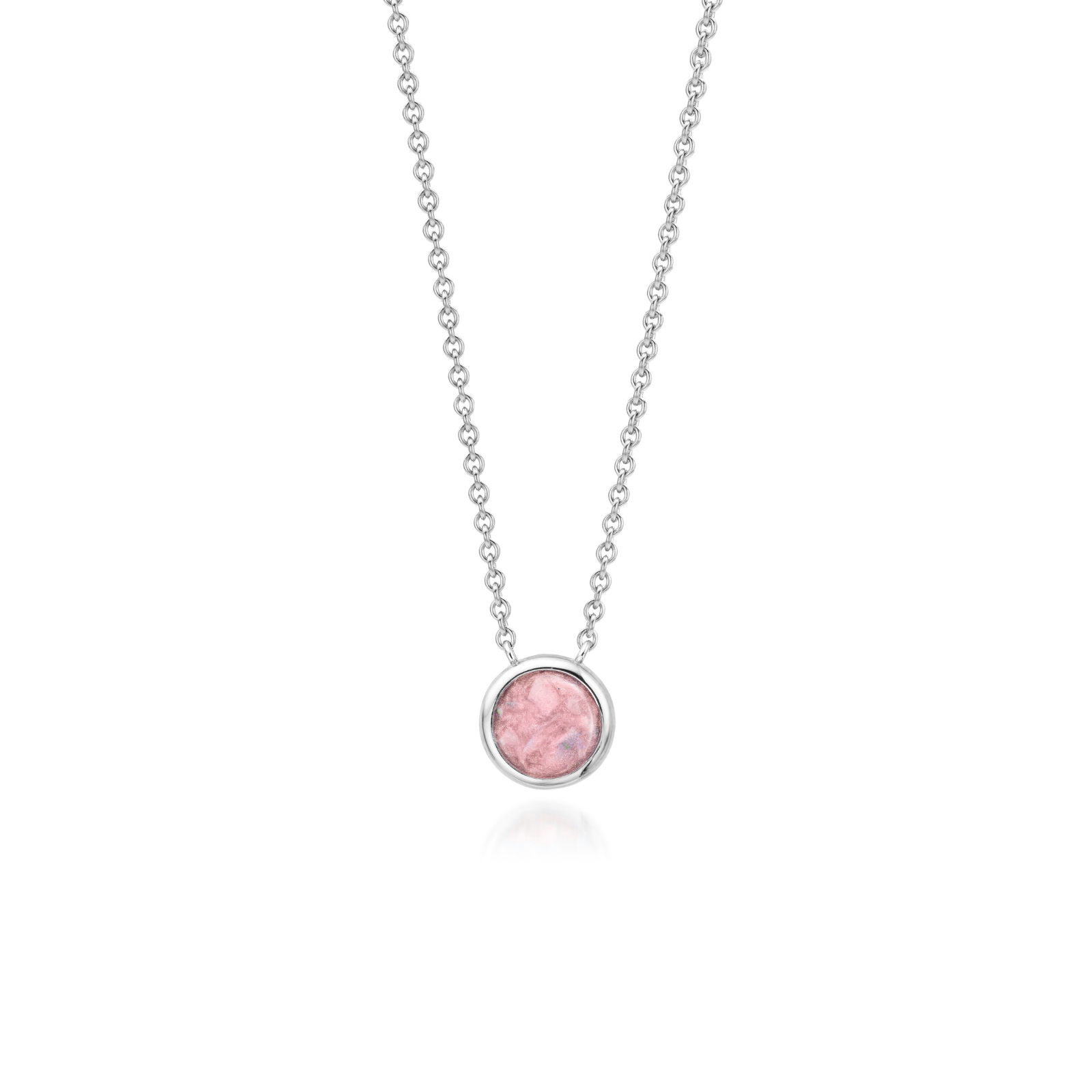 Cercle | Round Ashes Necklace | Ash in Resin Jewellery Blush WithMe™ Gedenksieraden Memorial Pendant