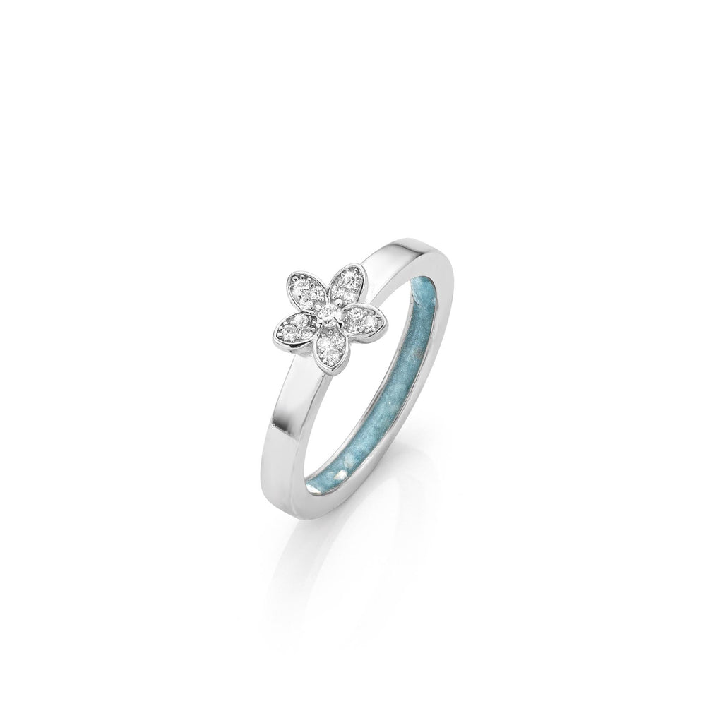 Fleur Éternelle Ring Serenity Blue WithMe™ Gedenksieraden Memorial Ring