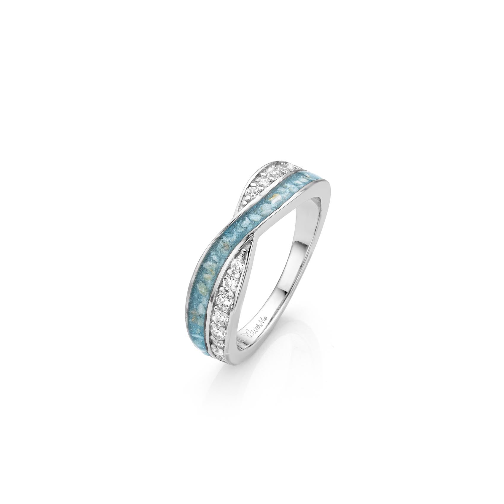 Infini Brillance Serenity Blue WithMe™ Gedenksieraden Memorial Ring