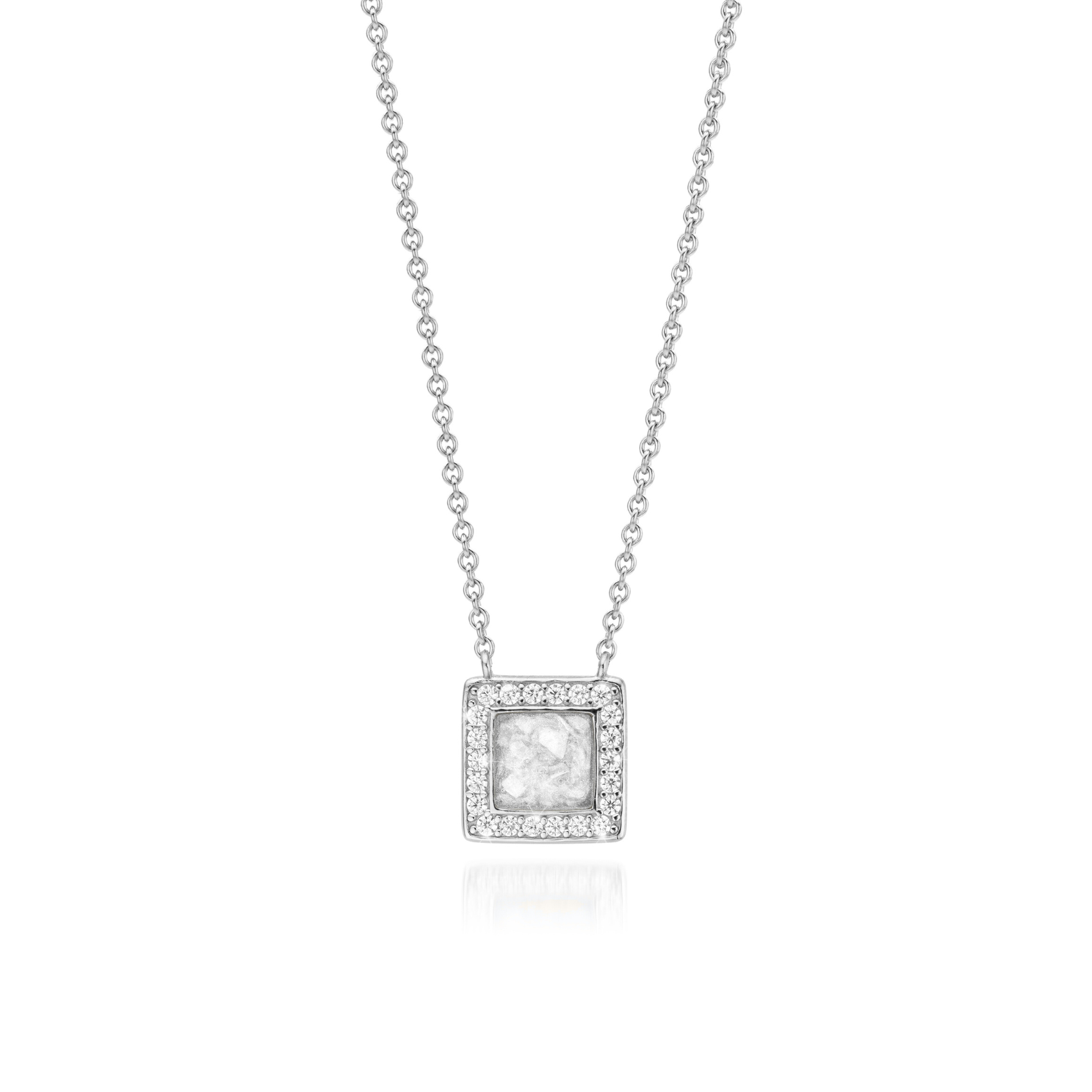 Bouclier Brillance Pure White WithMe™ Gedenksieraden Memorial Pendant
