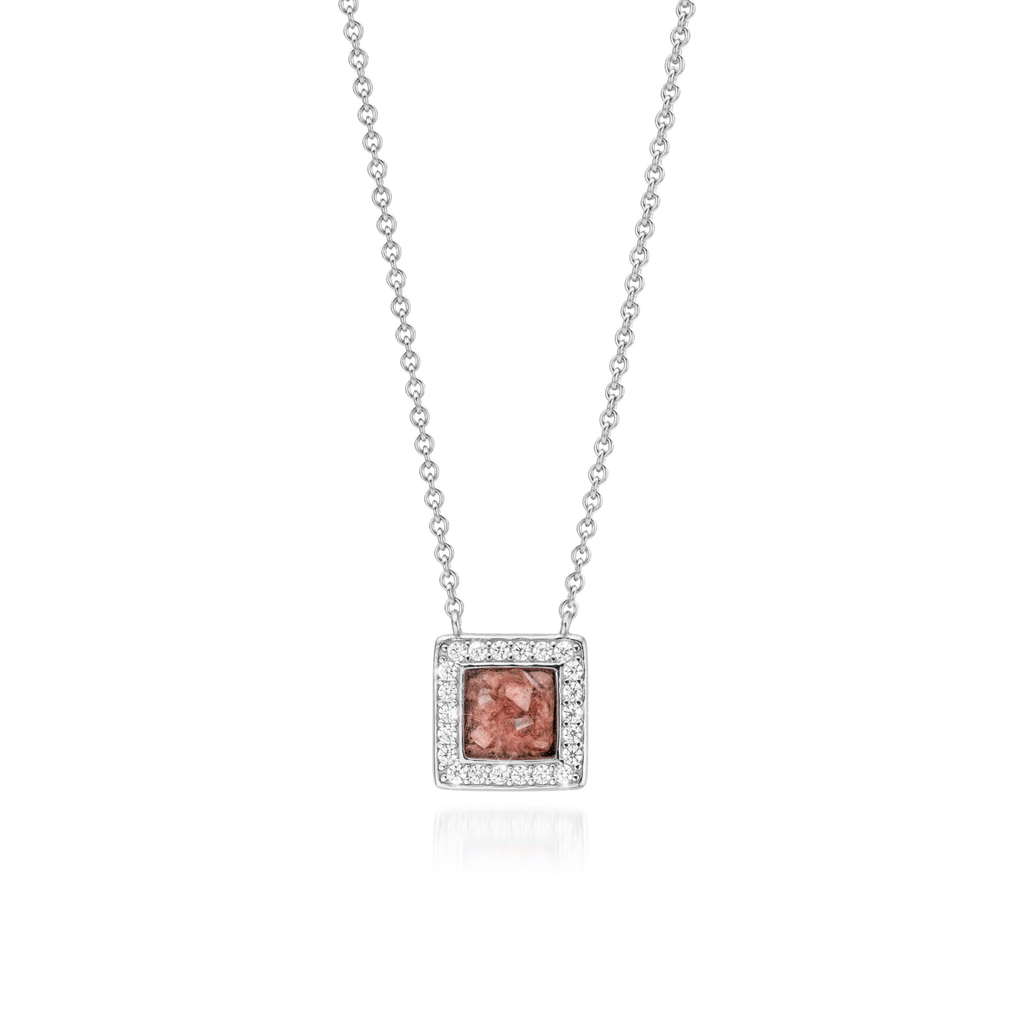 Bouclier Brillance Deep Red WithMe™ Gedenksieraden Memorial Pendant