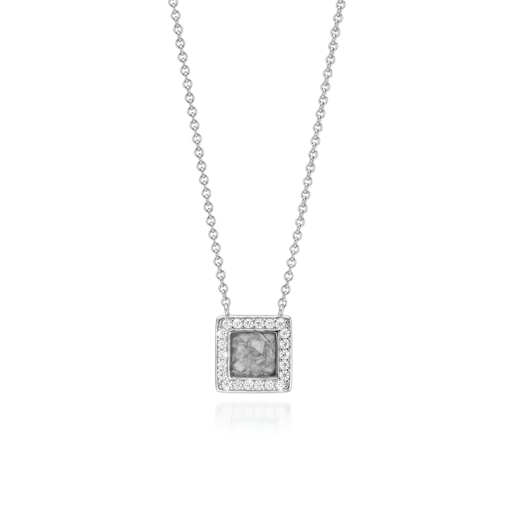 Bouclier Brillance Sparkling Silver WithMe™ Gedenksieraden Memorial Pendant
