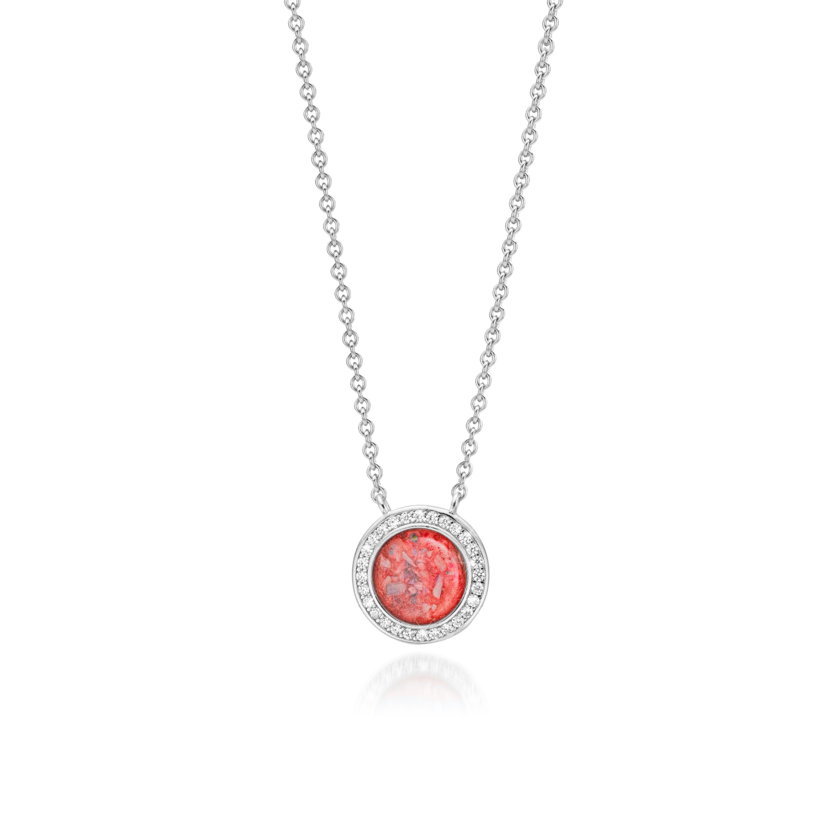 Cercle Brillance Symbolic color only Eternal Red WithMe™ Gedenksieraden Memorial Pendant