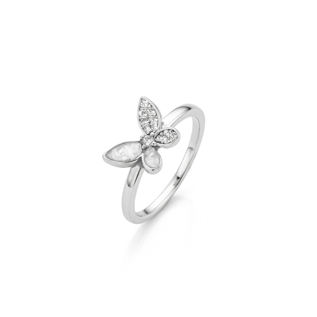 Papillon Brillance Ring Pure White WithMe™ Gedenksieraden Memorial Ring