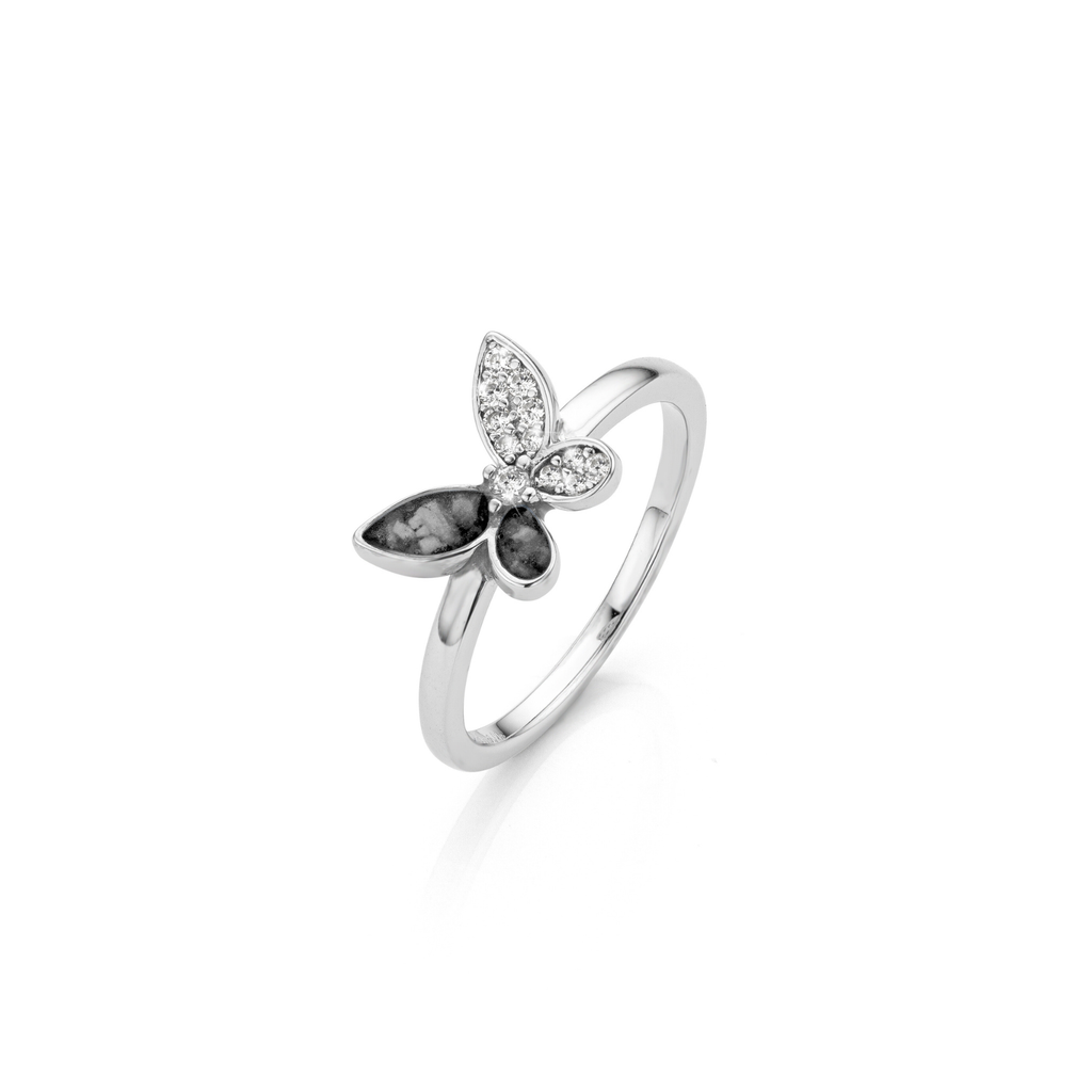 Papillon Brillance Ring Onyx Black WithMe™ Gedenksieraden Memorial Ring