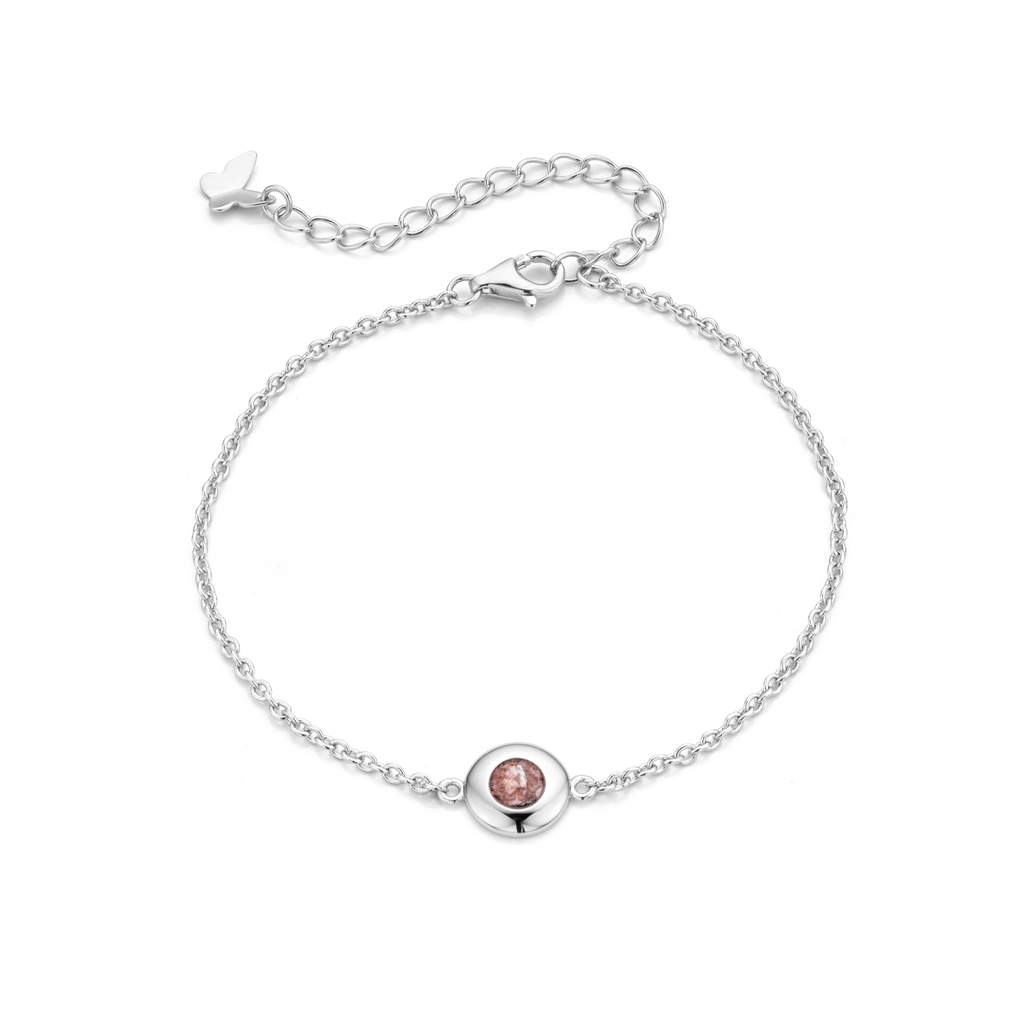 Centre Deep Red WithMe™ Gedenksieraden Memorial Bracelet