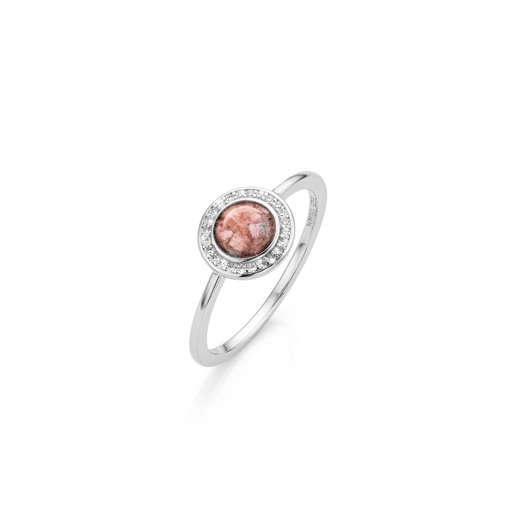 Cercle Brillance Ring Symbolic color only Deep Red WithMe™ Gedenksieraden Memorial Ring