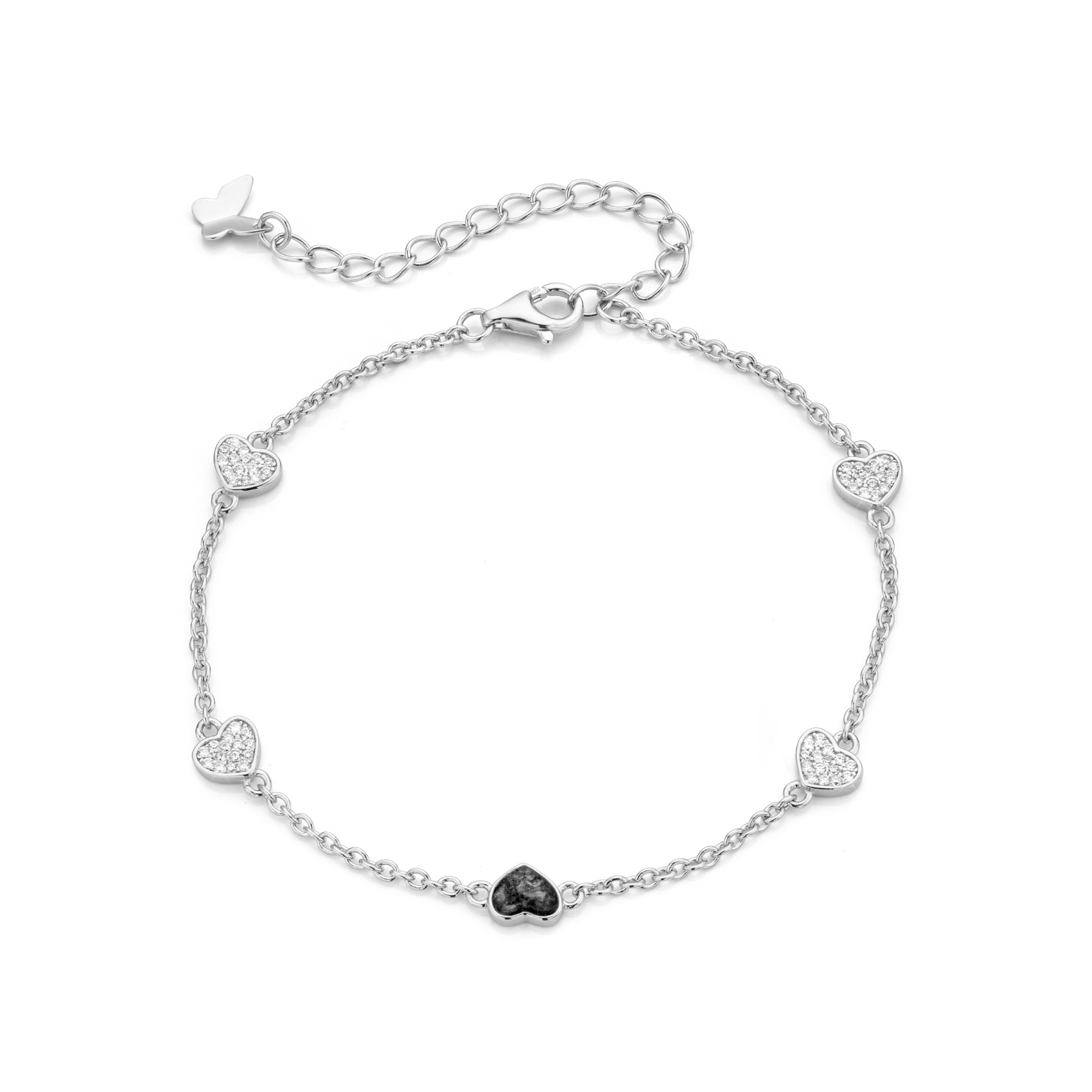 Cinq Cœurs Onyx Black WithMe™ Gedenksieraden Memorial Bracelet