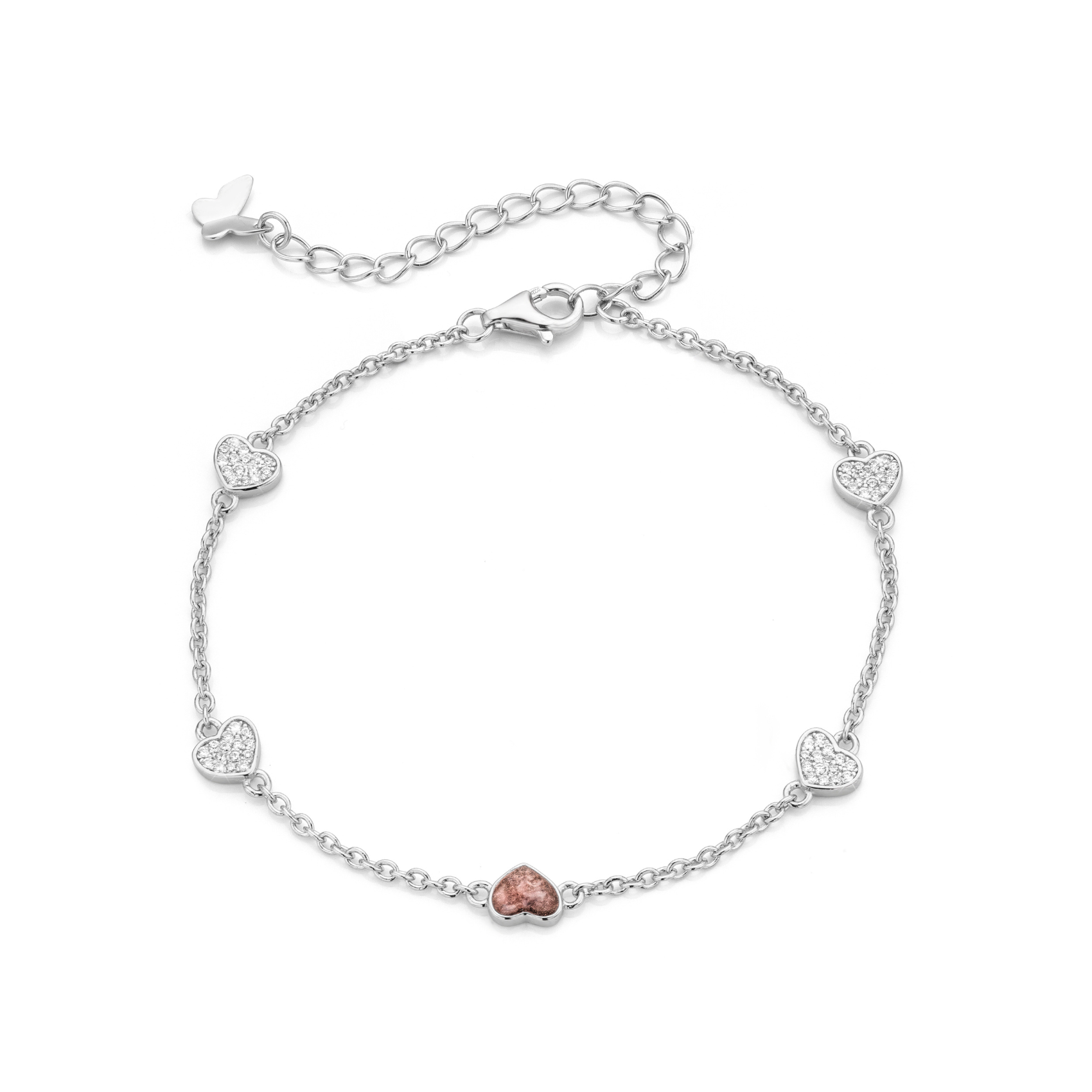 Cinq Cœurs Deep Red WithMe™ Gedenksieraden Memorial Bracelet