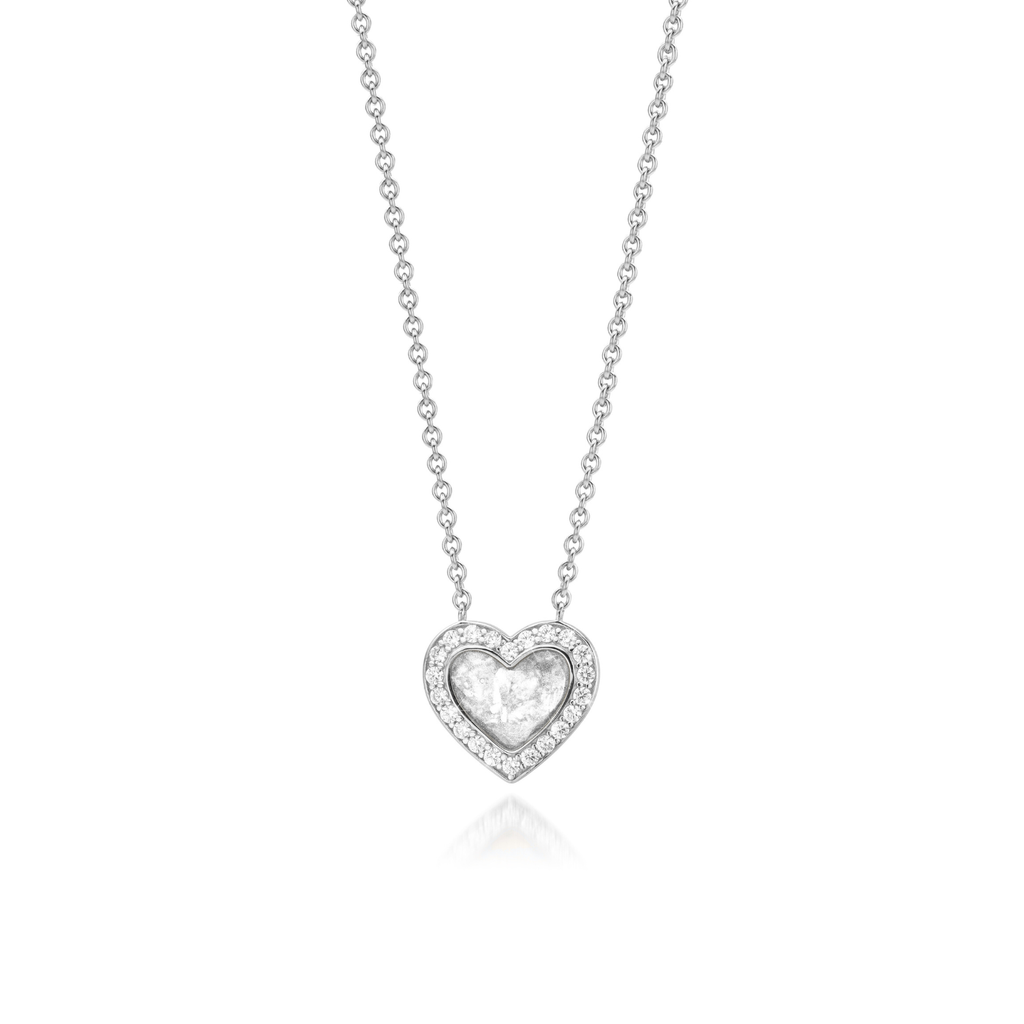 Cœur Brillance Pure White WithMe™ Gedenksieraden Memorial Pendant