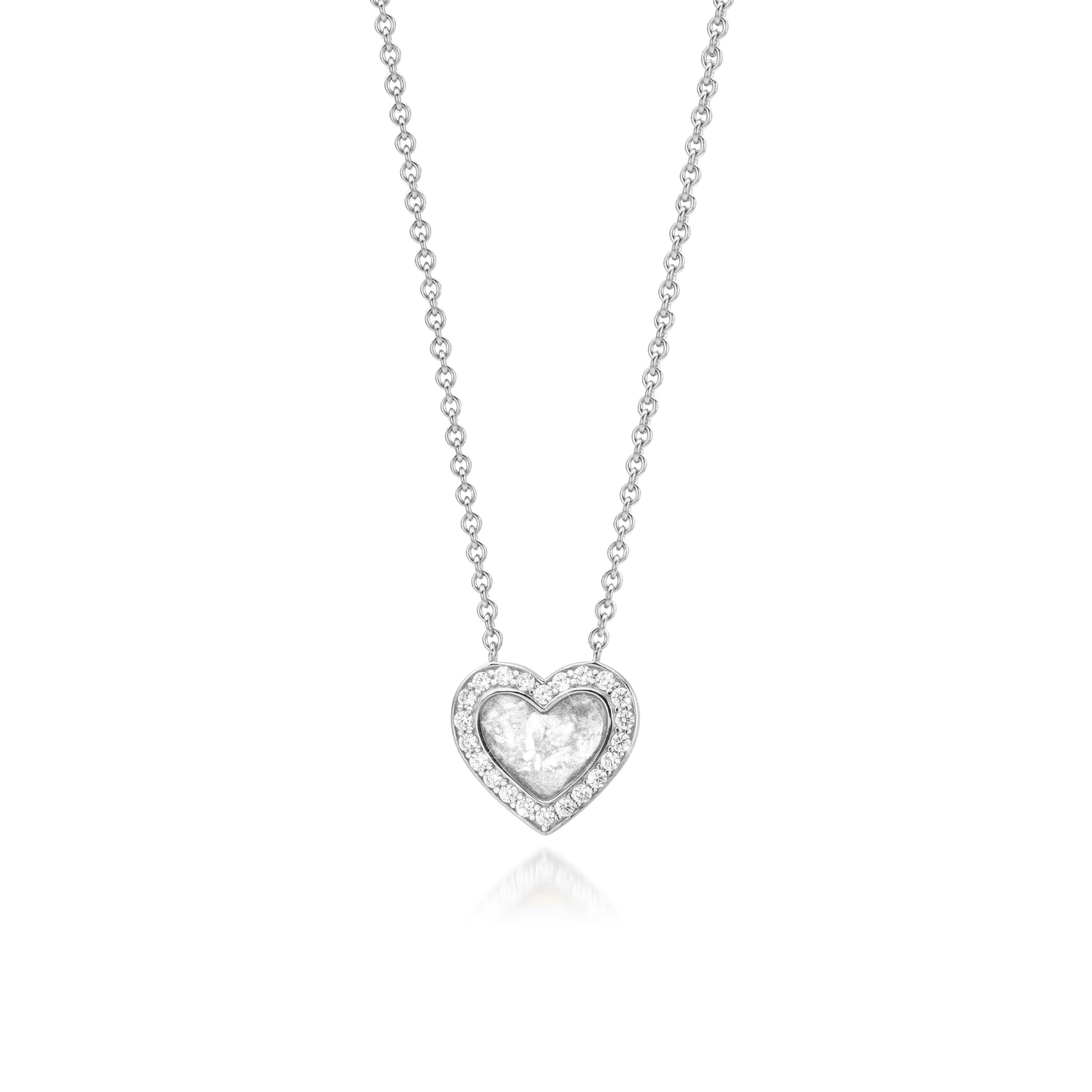 Cœur Brillance Pure White WithMe™ Gedenksieraden Memorial Pendant