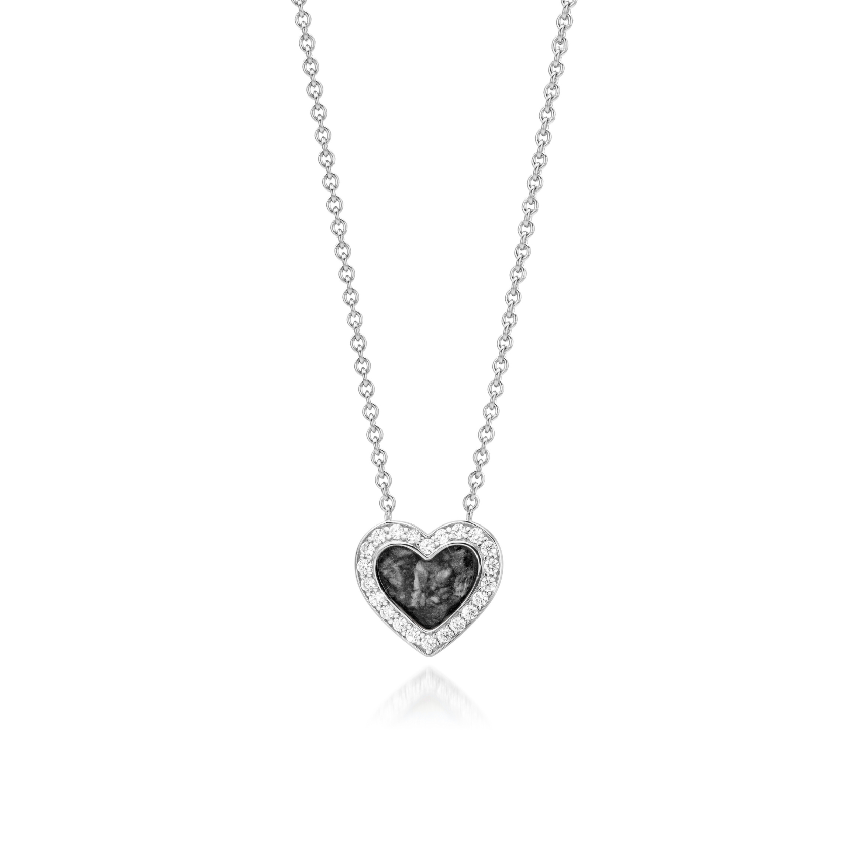 Cœur Brillance Onyx Black WithMe™ Gedenksieraden Memorial Pendant