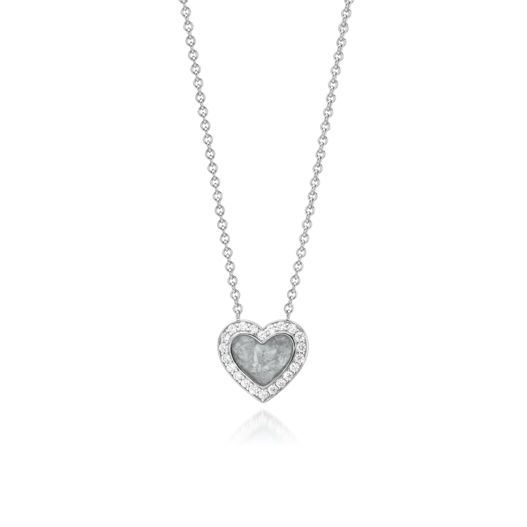 Cœur Brillance Sparkling Silver WithMe™ Gedenksieraden Memorial Pendant