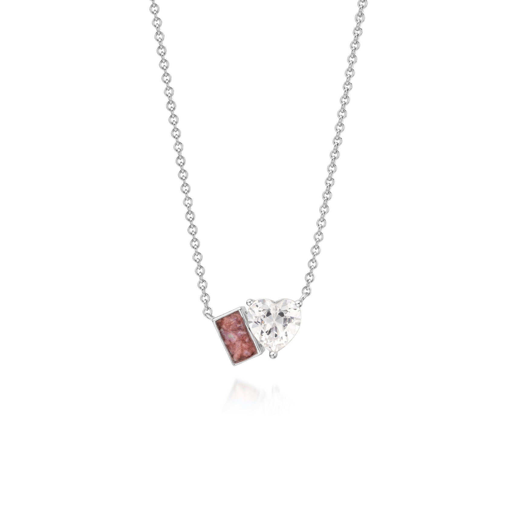 Duo Deep Red WithMe™ Gedenksieraden Memorial Pendant