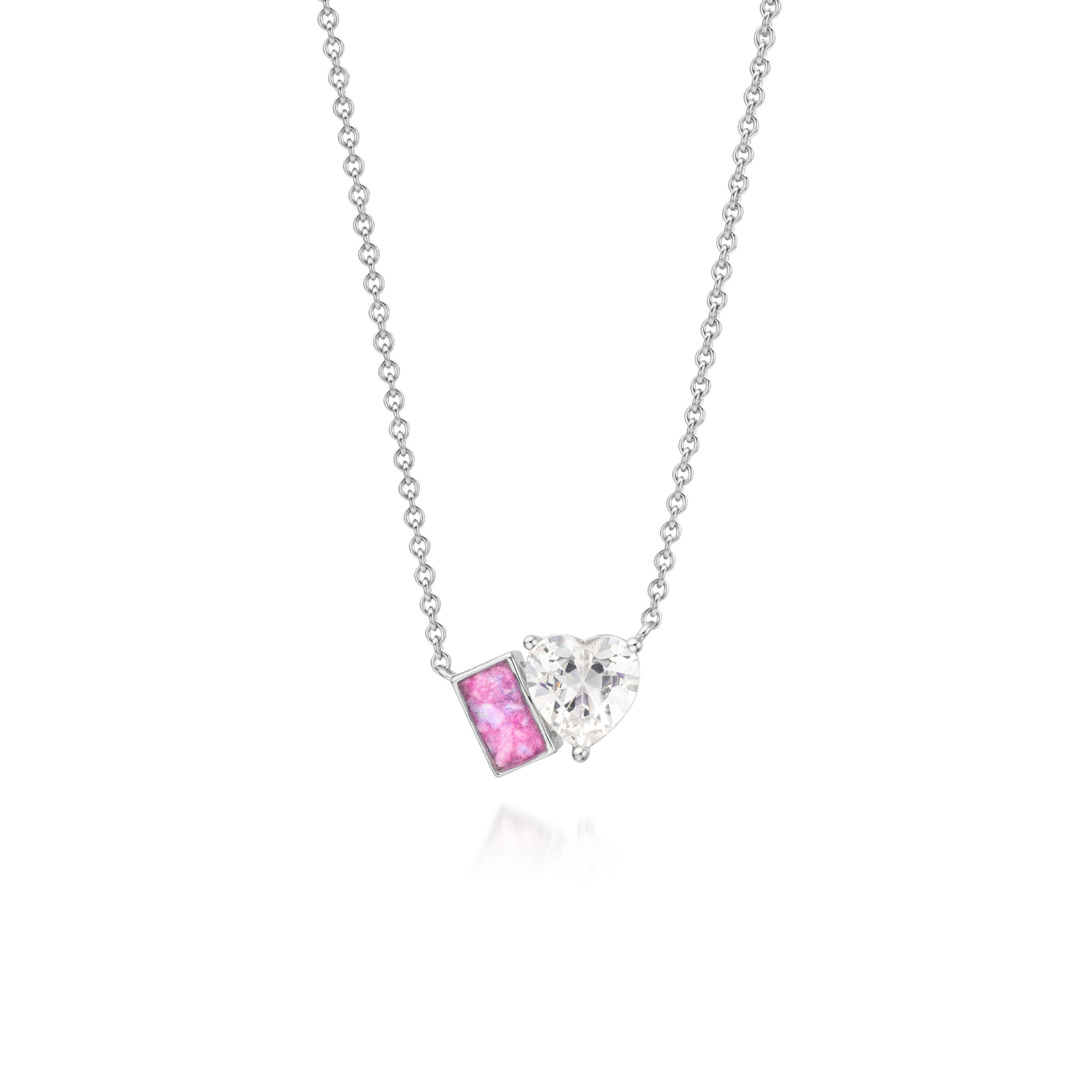 Duo Loving Pink WithMe™ Gedenksieraden Memorial Pendant