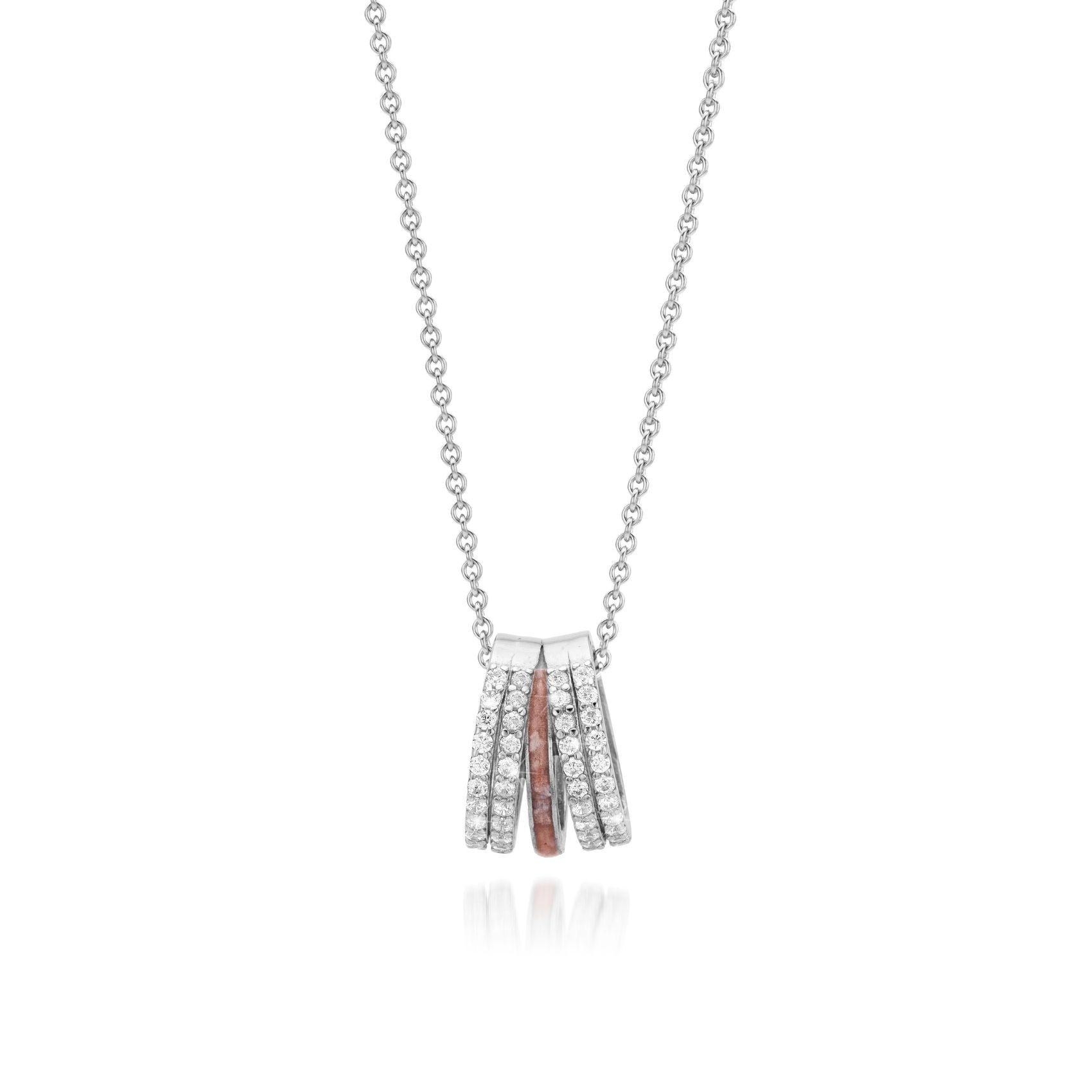 Quatre Deep Red WithMe™ Gedenksieraden Memorial Pendant