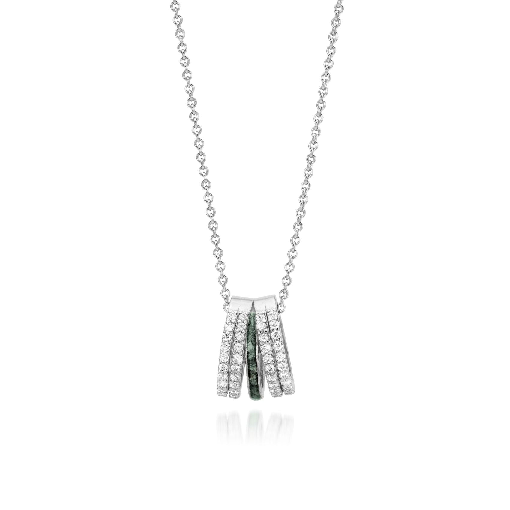 Quatre Forest Green WithMe™ Gedenksieraden Memorial Pendant