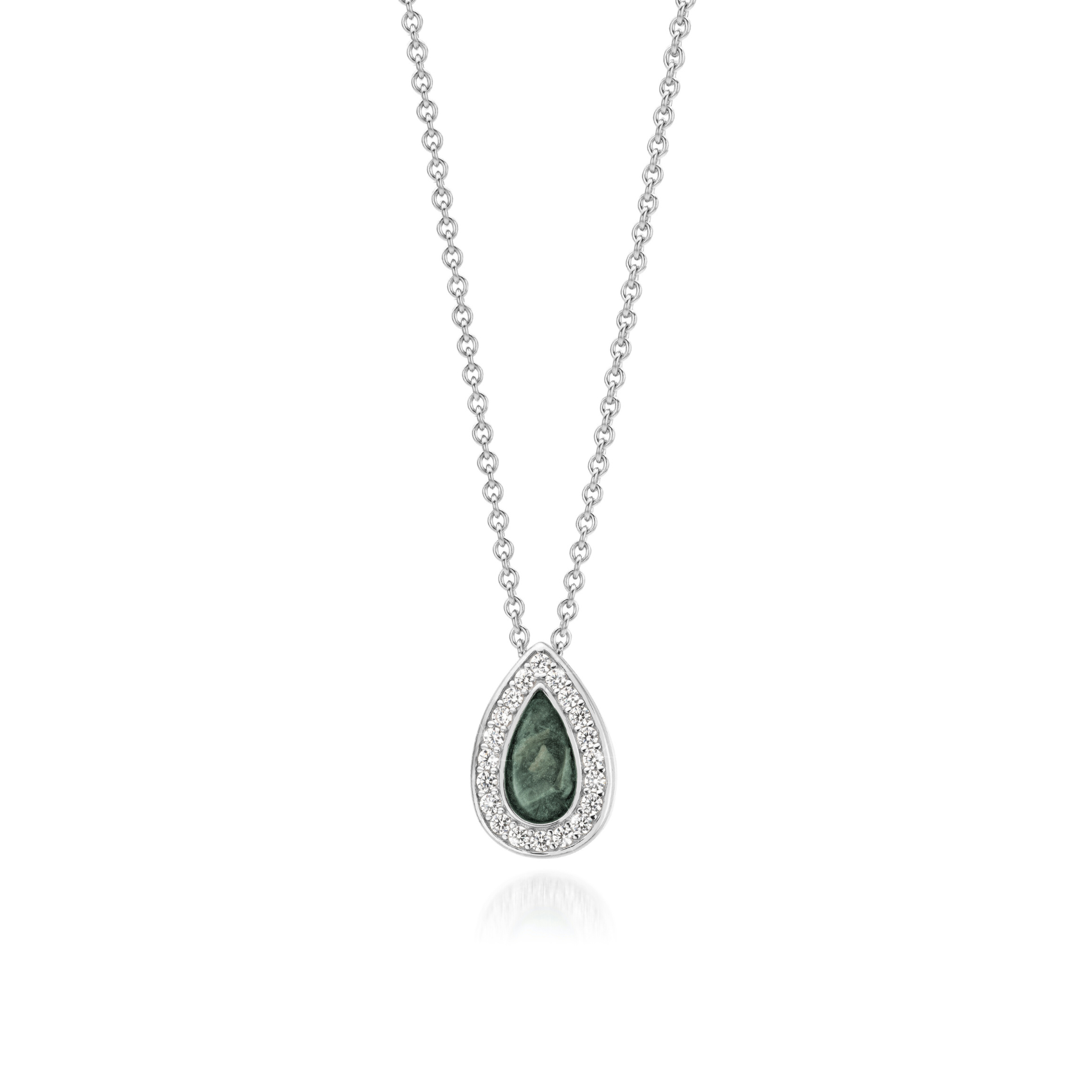Goutte Forest Green WithMe™ Gedenksieraden Memorial Pendant