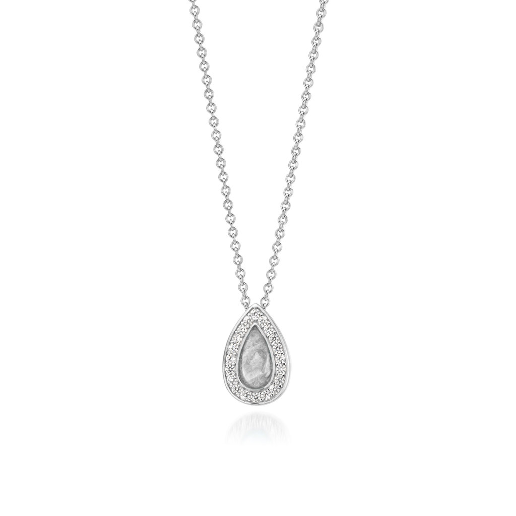 Goutte Sparkling Silver WithMe™ Gedenksieraden Memorial Pendant