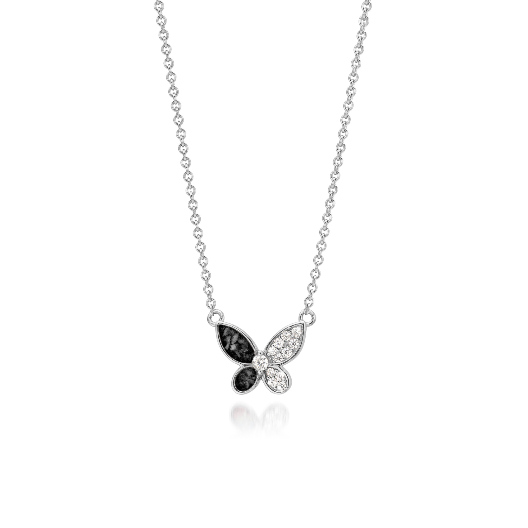 Papillon Brillance Onyx Black WithMe™ Gedenksieraden Memorial Pendant
