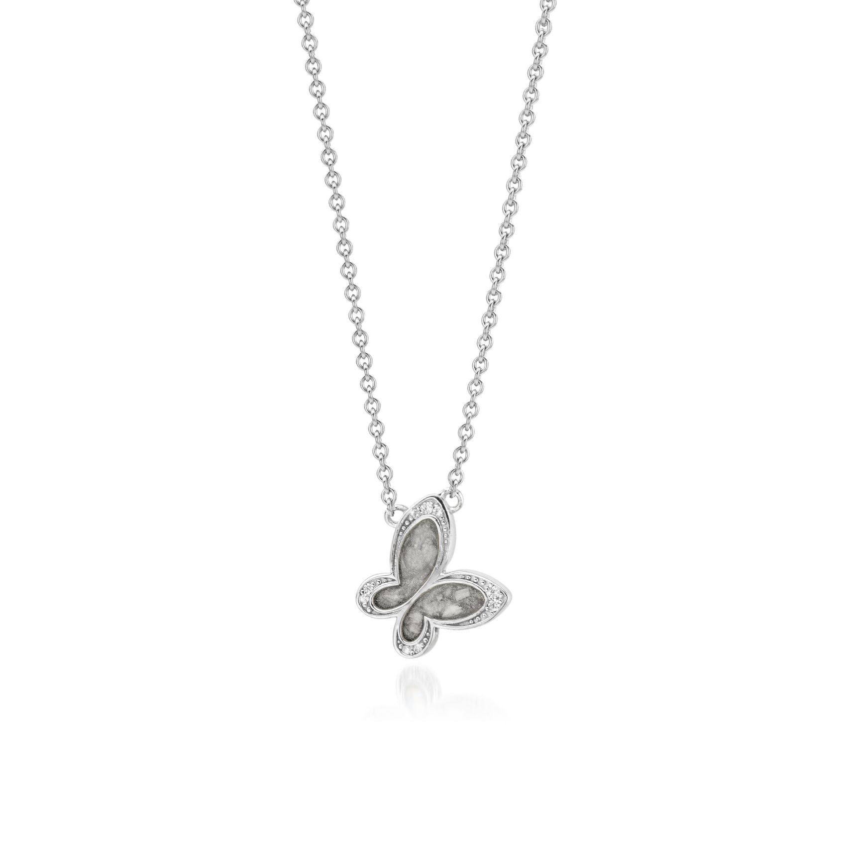 Papillon Sparkling Silver WithMe™ Gedenksieraden Memorial Pendant
