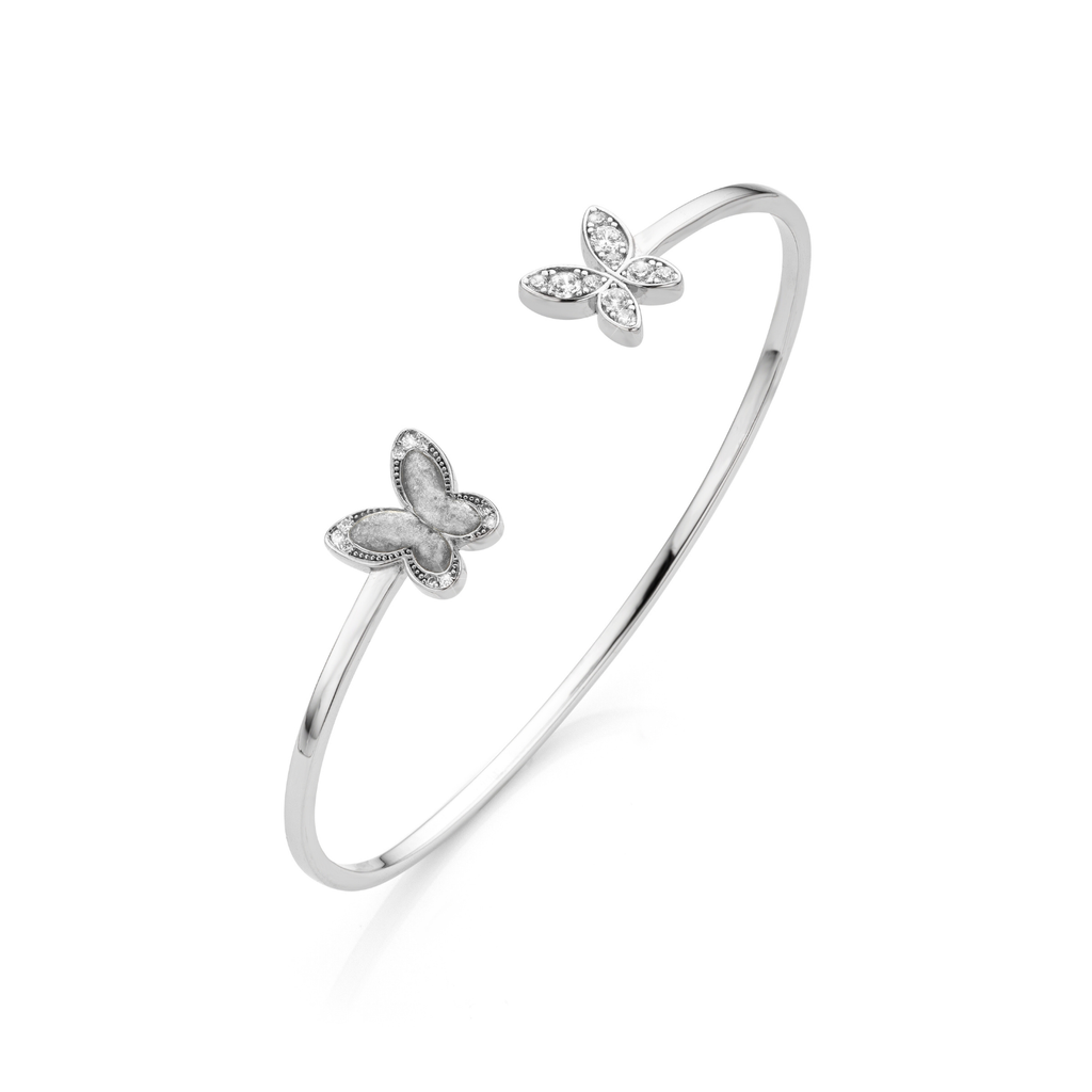 Papillon Éternel Sparkling Silver WithMe™ Gedenksieraden Memorial Bracelet