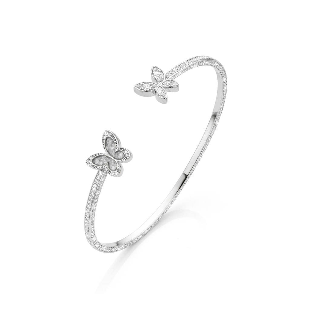 Papillon Éternel Brillance Sparkling Silver WithMe™ Gedenksieraden Memorial Bracelet