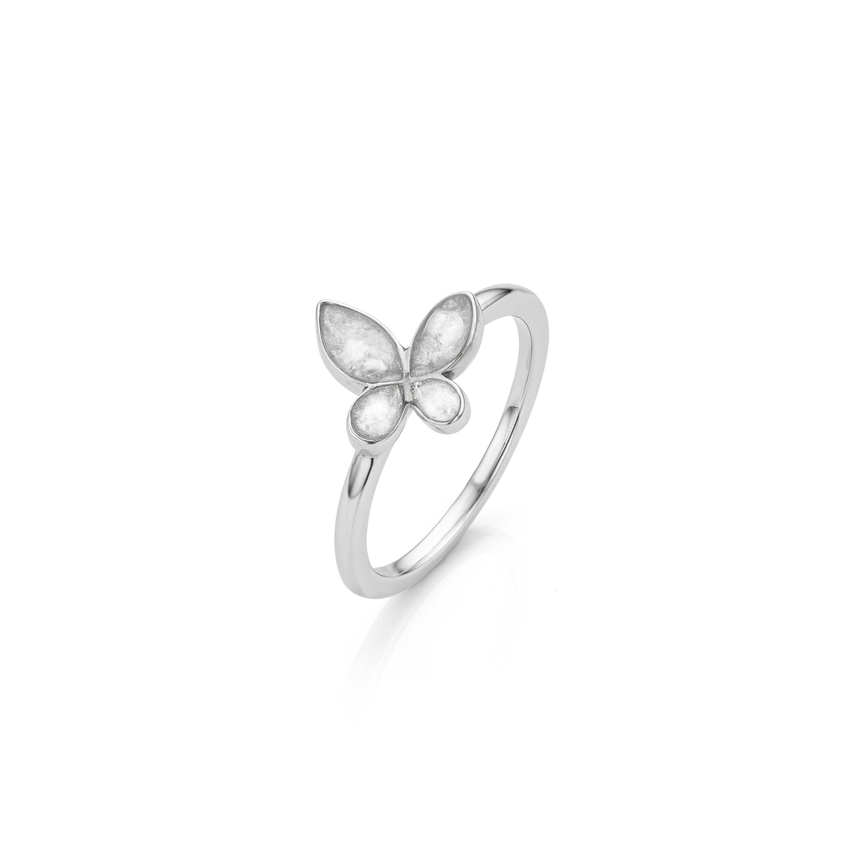 Papillon Ring Pure White WithMe™ Gedenksieraden Memorial Ring