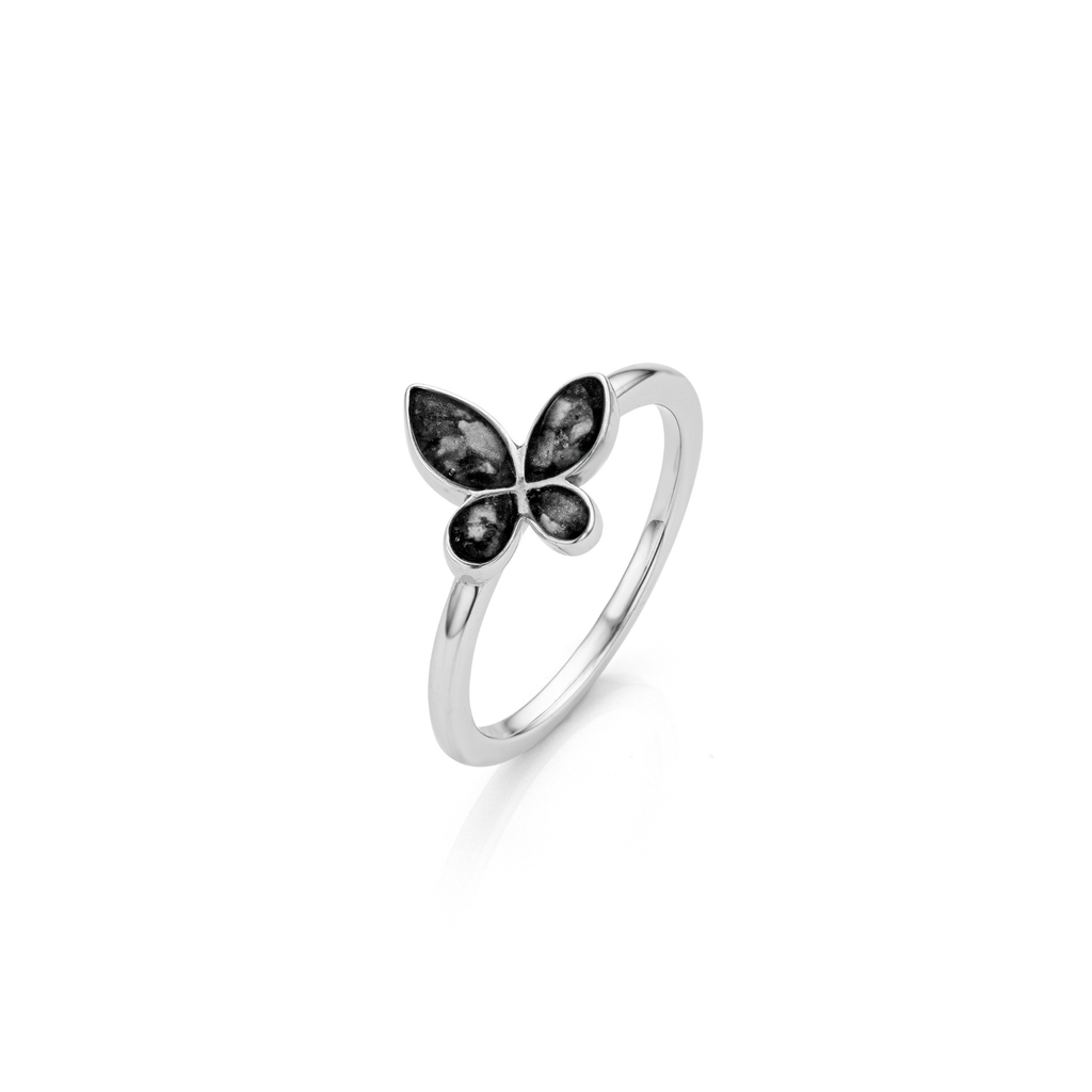 Papillon Ring Onyx Black WithMe™ Gedenksieraden Memorial Ring
