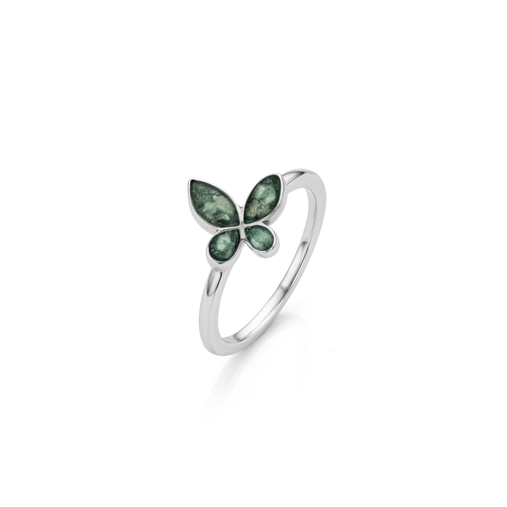Papillon Ring Forest Green WithMe™ Gedenksieraden Memorial Ring