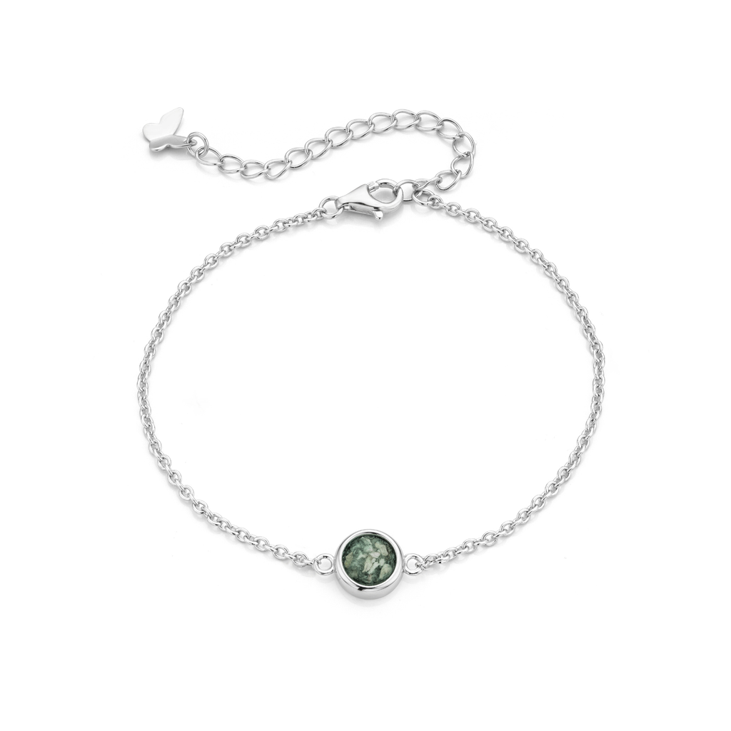 Réversible Forest Green WithMe™ Gedenksieraden Memorial Bracelet