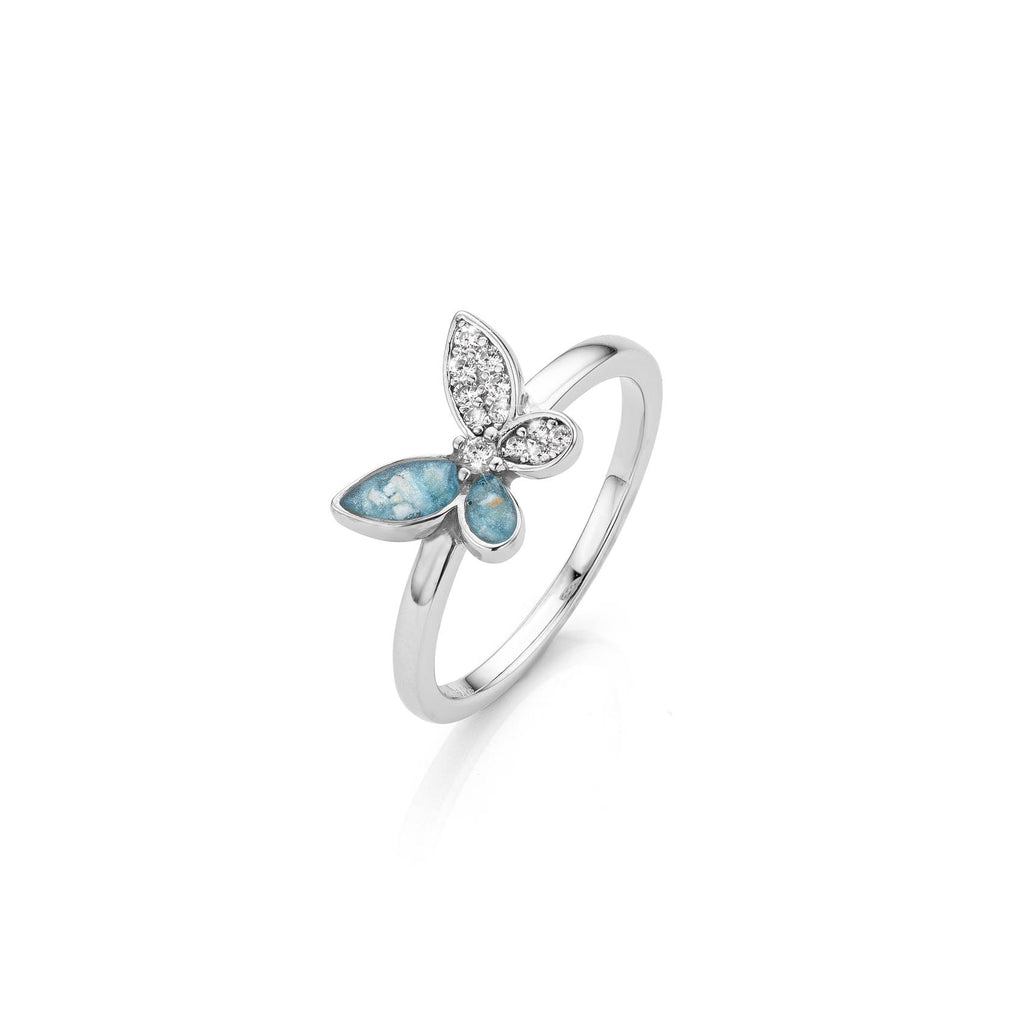 Papillon Brillance Ring Serenity Blue WithMe™ Gedenksieraden Memorial Ring