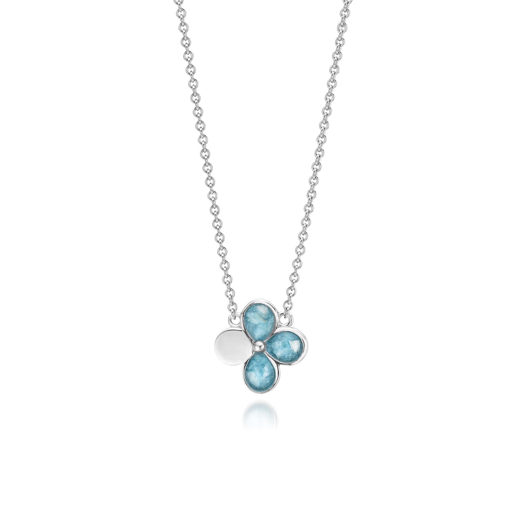 Fleur Serenity Blue WithMe™ Gedenksieraden Memorial Pendant