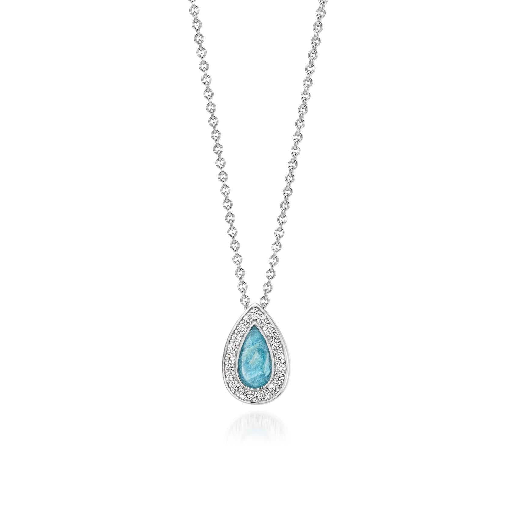 Goutte Serenity Blue WithMe™ Gedenksieraden Memorial Pendant