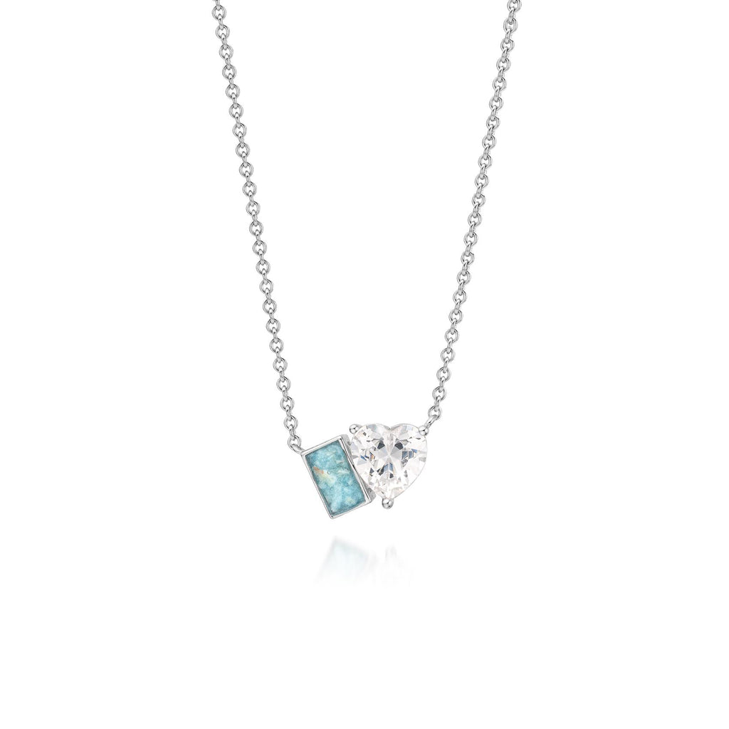 Duo Serenity Blue WithMe™ Gedenksieraden Memorial Pendant