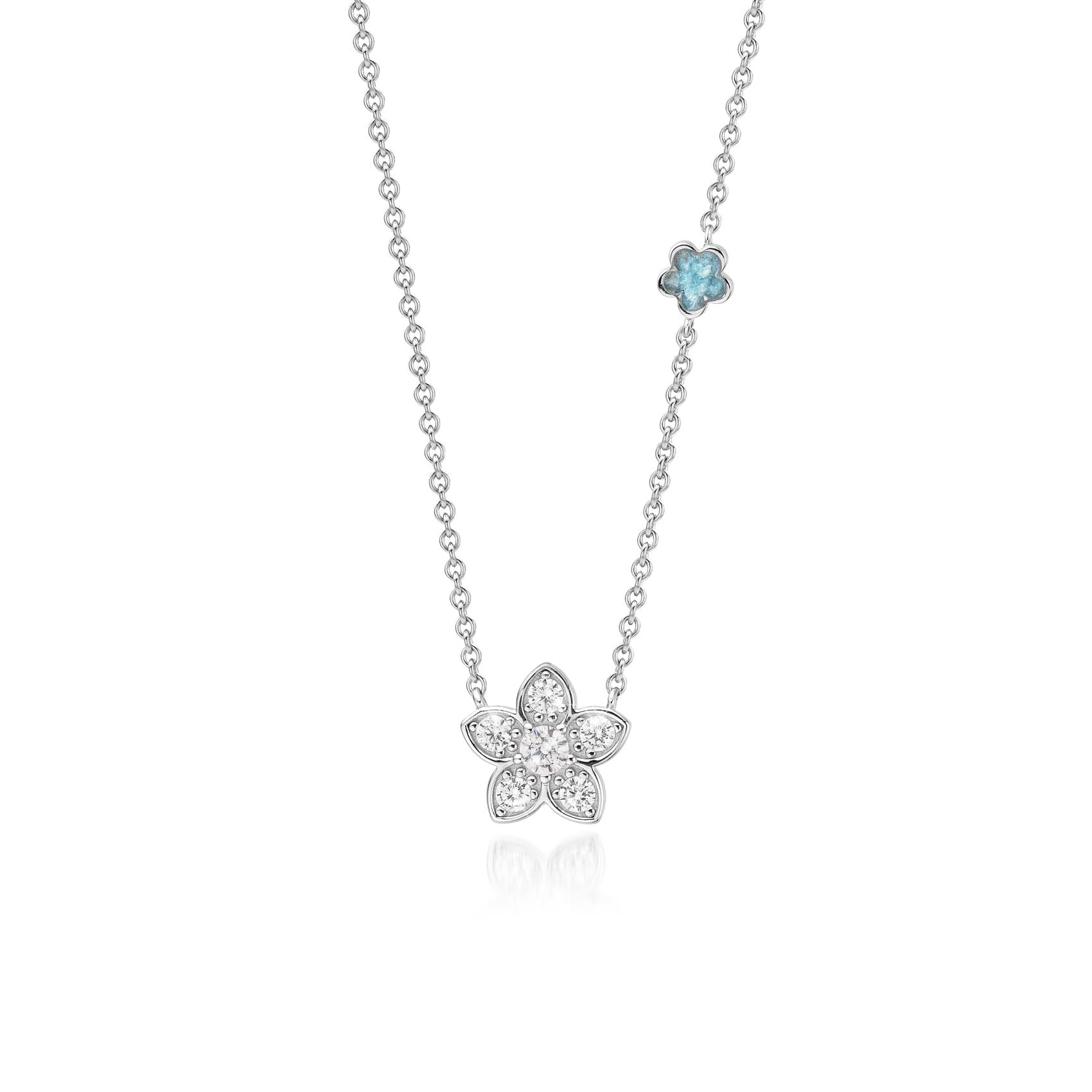 Fleur Éternelle Serenity Blue WithMe™ Gedenksieraden Memorial Pendant