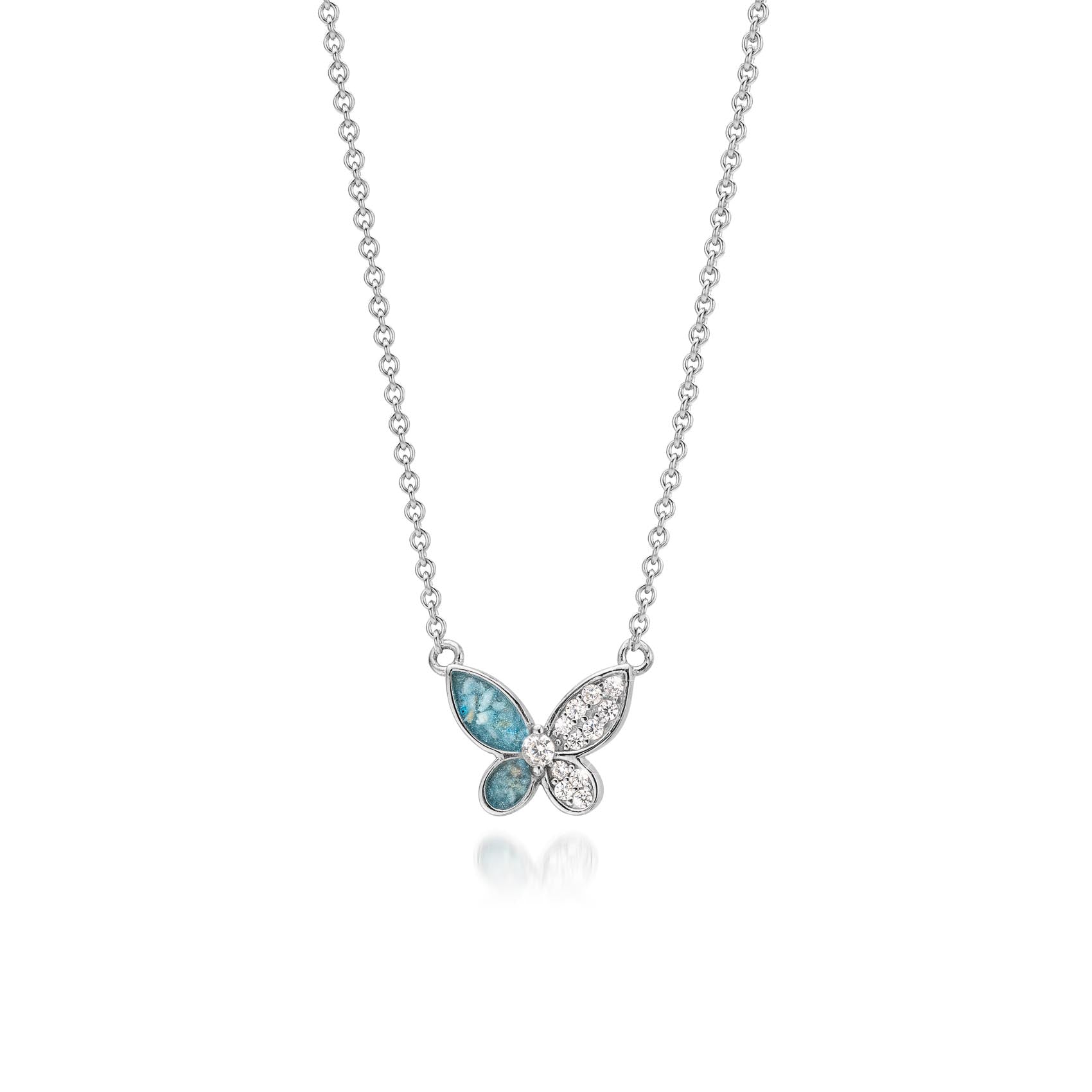 Papillon Brillance Serenity Blue WithMe™ Gedenksieraden Memorial Pendant