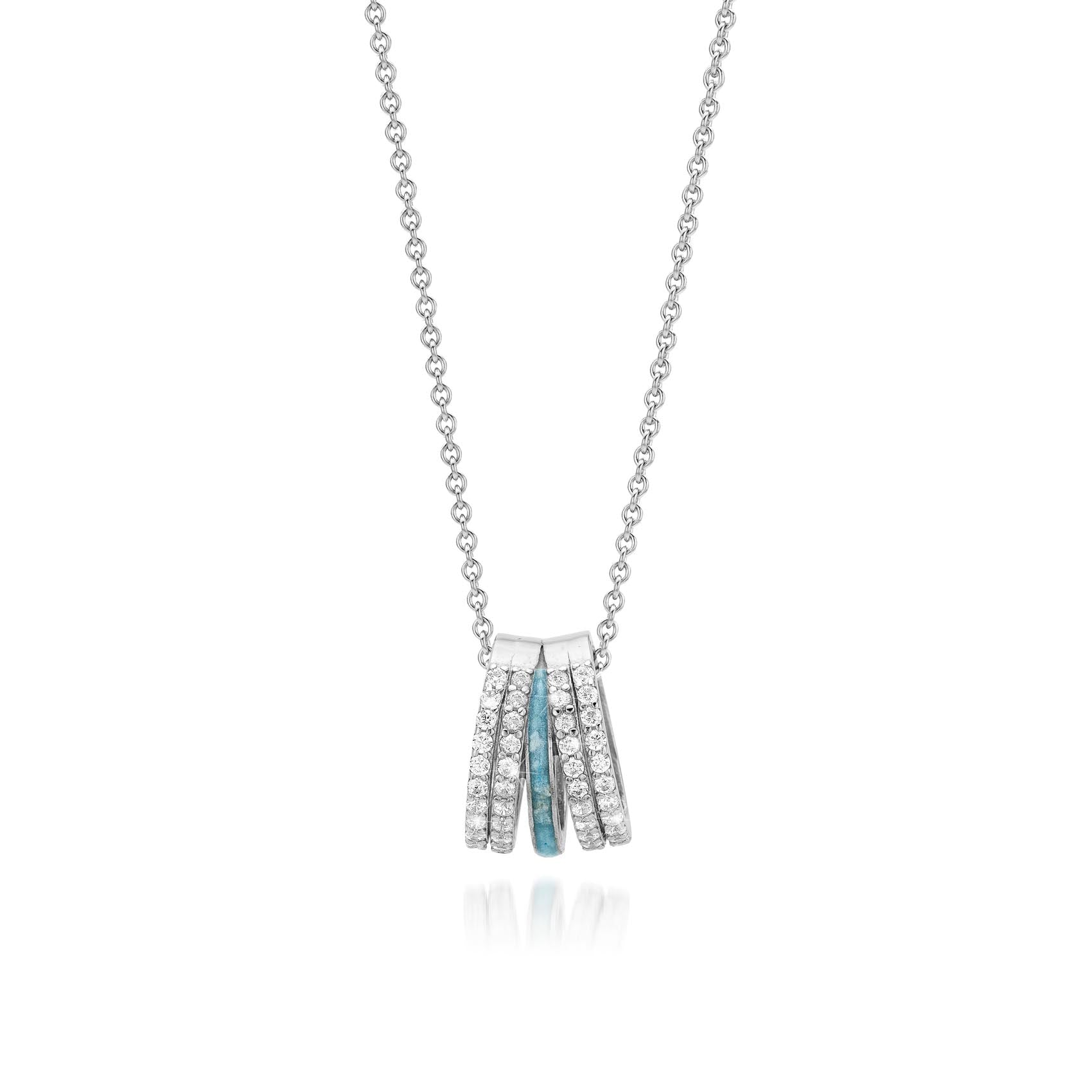 Quatre Serenity Blue WithMe™ Gedenksieraden Memorial Pendant